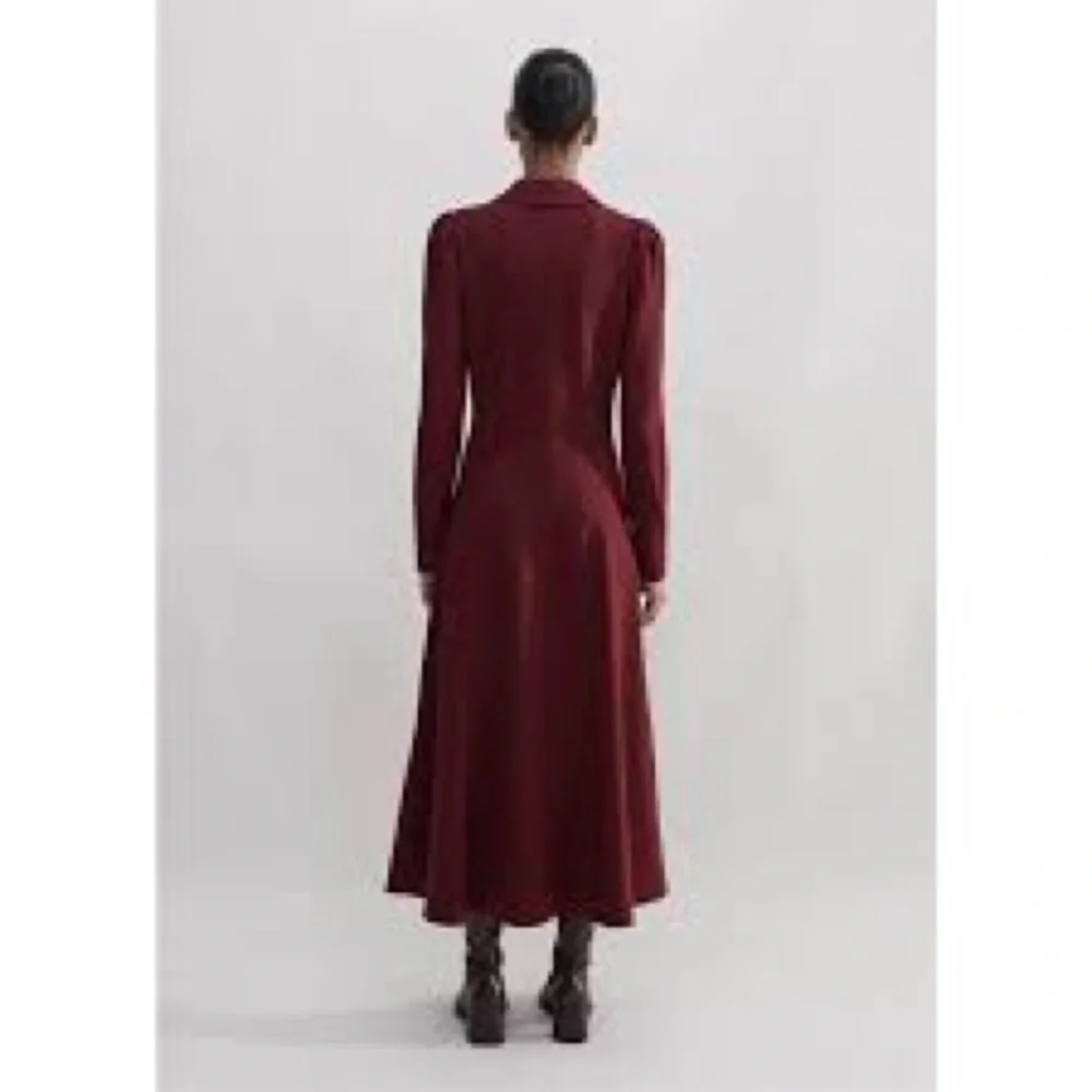 ME+EM Travel Tailoring Zip Front nursing Midi Maxi Dress Ponte Jersey career red - Picture 2 of 15